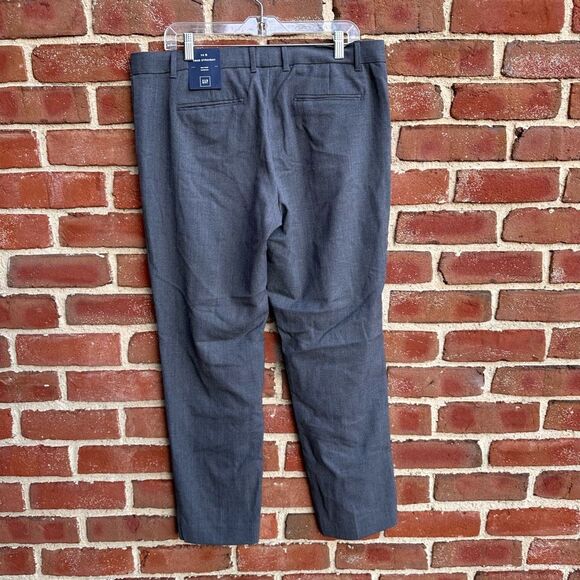 Gap Women's Mid Rise Stretch True Straight Pants Gray Size 14R NWT - Picture 5 of 5